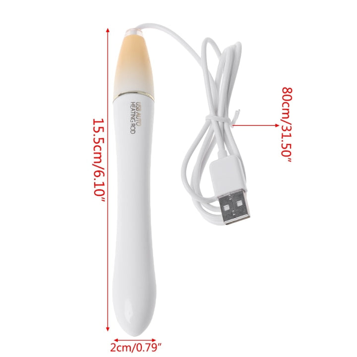 USB Heating Penis Rod For Male Masturbation Warming Sex Toy Vibrator For Men Adult Sex Toy Store - SexxToys.Shop