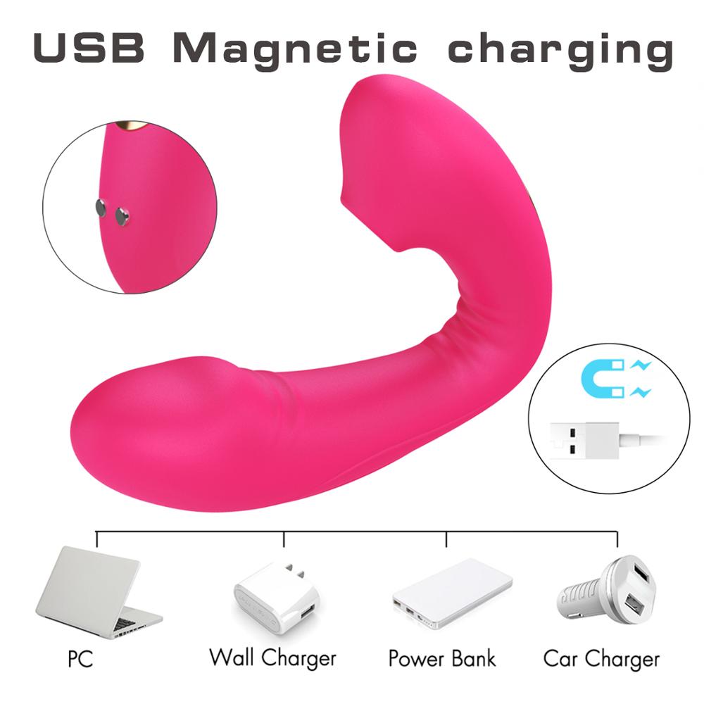 Blowjob Dildo Clitoris Sucker Wearable Vibrating Panties Vibrator G-Spot Clit Stimulator For Women Adult Sex Toy Store - SexxToys.Shop