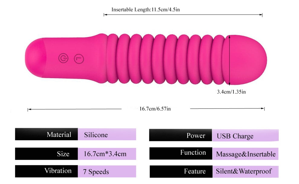 Silicone Magic AV Wand Body Massager Sex Toy Female Male Masturbator 7 speed Powerful Clit Vibrator For Men or Women Adult Sex Toy Store - SexxToys.Shop
