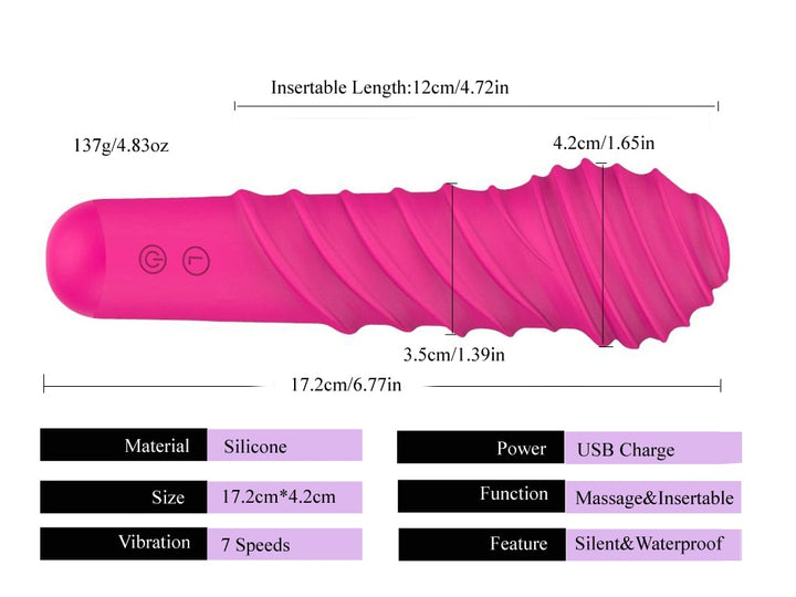 Silicone Magic AV Wand Body Massager Sex Toy Female Male Masturbator 7 speed Powerful Clit Vibrator For Men or Women Adult Sex Toy Store - SexxToys.Shop