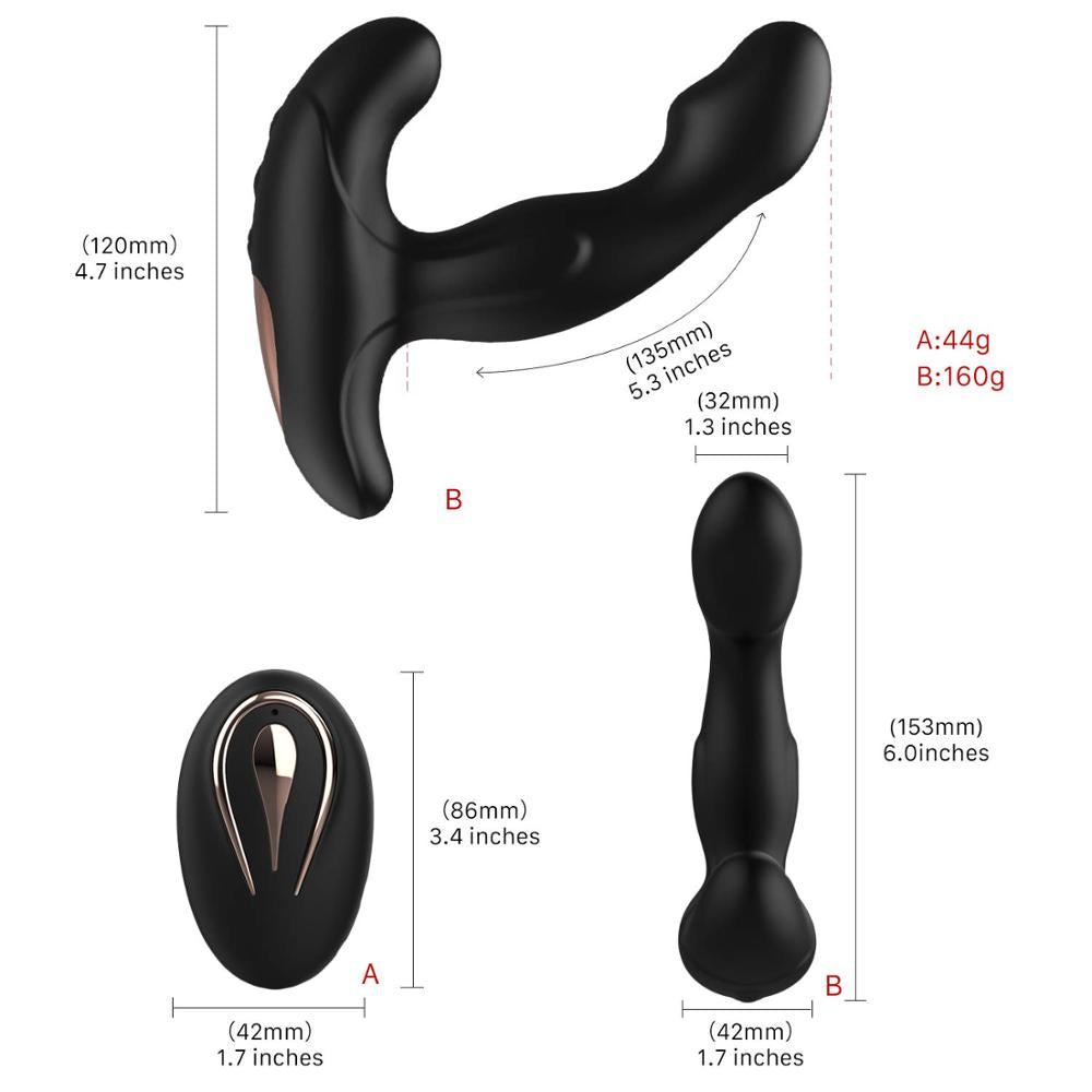 Prostate Stimulator Vibrator Prostate Massager Dildo Anal Plugs Silicone Wireless Vibrator Adult Sex Toy Store - SexxToys.Shop