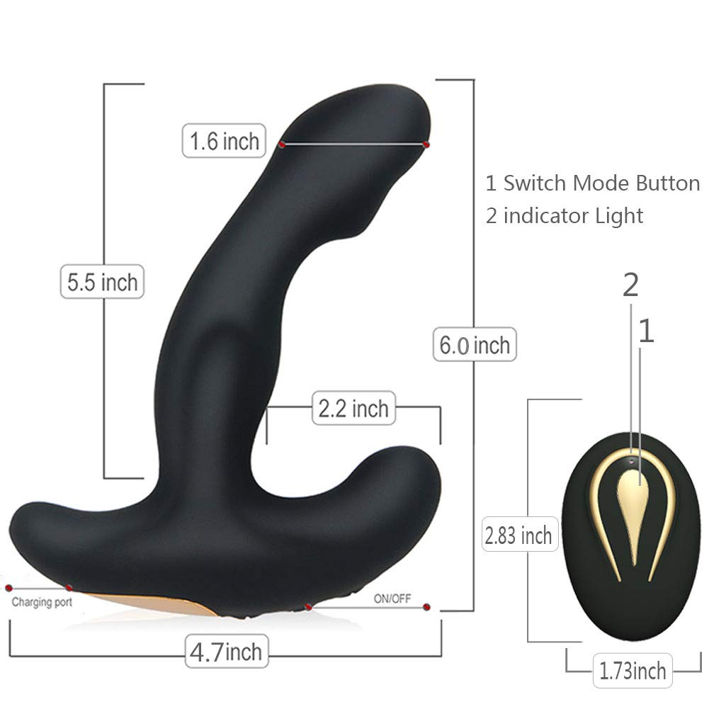 Prostate Stimulator Vibrator Prostate Massager Dildo Anal Plugs Silicone Wireless Vibrator Adult Sex Toy Store - SexxToys.Shop