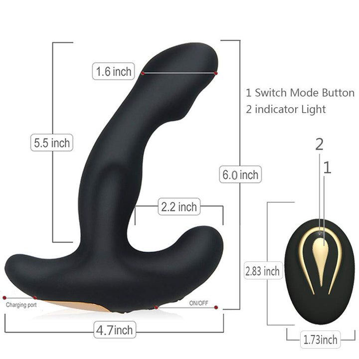 Prostate Stimulator Vibrator Prostate Massager Dildo Anal Plugs Silicone Wireless Vibrator Adult Sex Toy Store - SexxToys.Shop