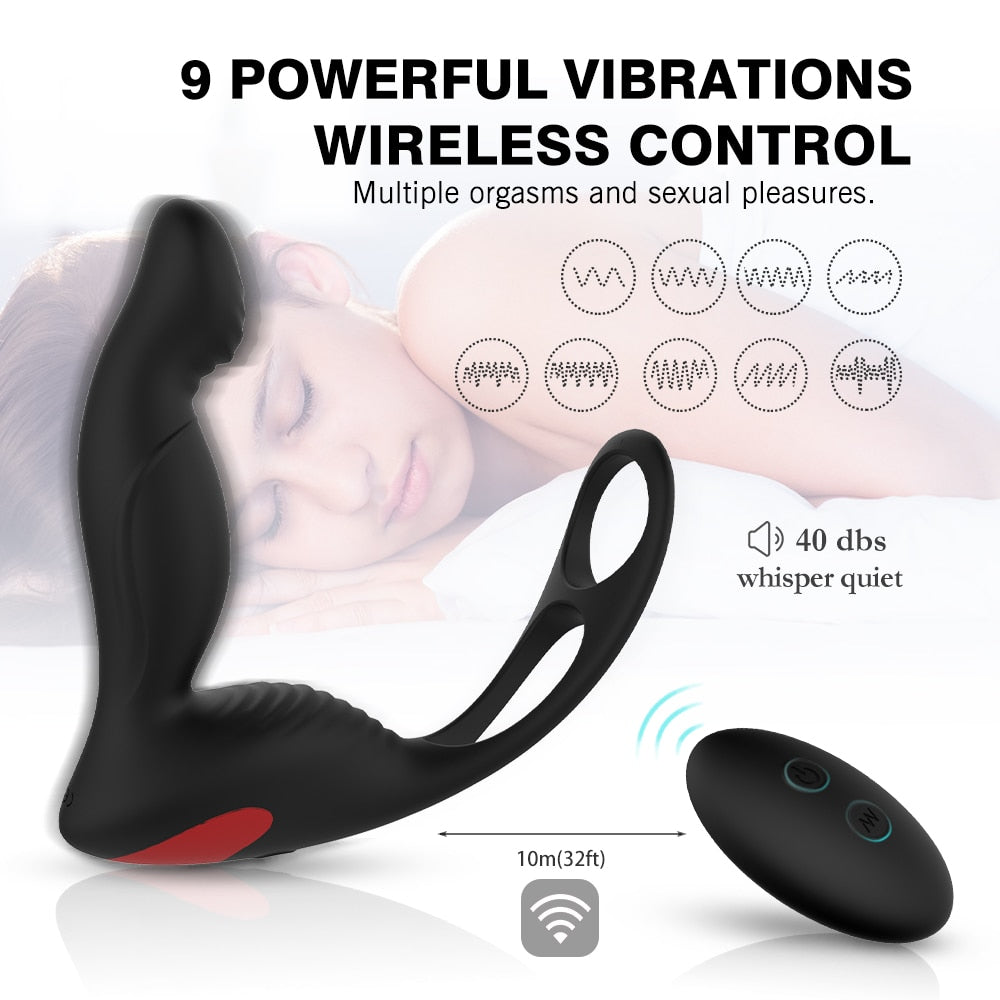 Anal Sex Toy Gay Sex Product Prostate Sex Erection Cock Massager With Delay For Men Adult Sex Toy Store - SexxToys.Shop