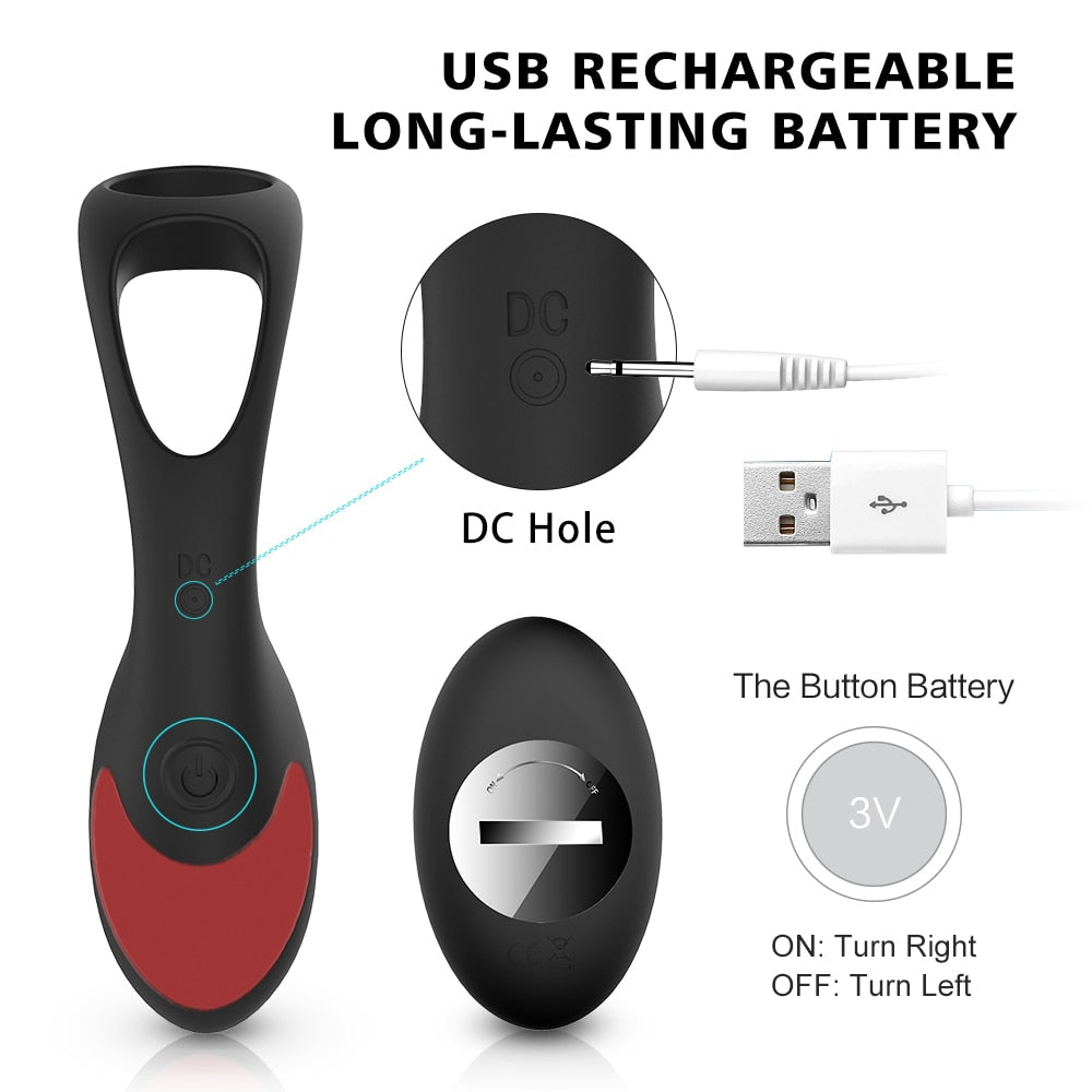 Anal Sex Toy Gay Sex Product Prostate Sex Erection Cock Massager With Delay For Men Adult Sex Toy Store - SexxToys.Shop