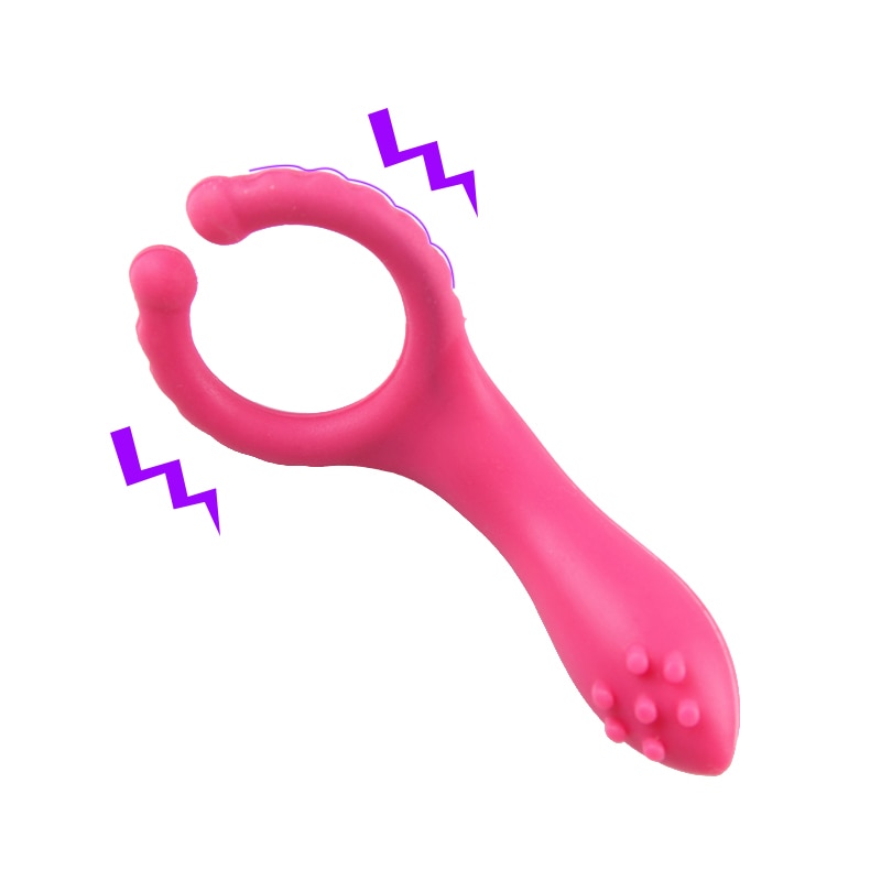 Vibrating Penis Ring Dildo Delaying Ejaculation Vibrator Vagina Clitoris Nipple Massager For Women or Men Adult Sex Toy Store - SexxToys.Shop