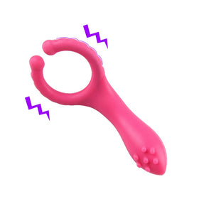 Vibrating Penis Ring Dildo Delaying Ejaculation Vibrator Vagina Clitoris Nipple Massager For Women or Men Adult Sex Toy Store - SexxToys.Shop