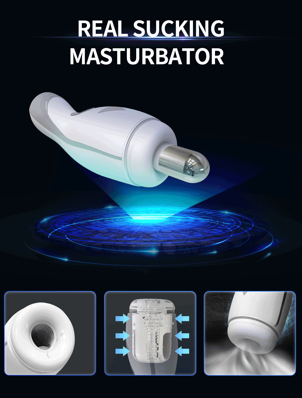 Real Sucking Masturbator Blowjob With Strong Suction Powerful Penis Vibrator For Men Adult Sex Toy Store - SexxToys.Shop