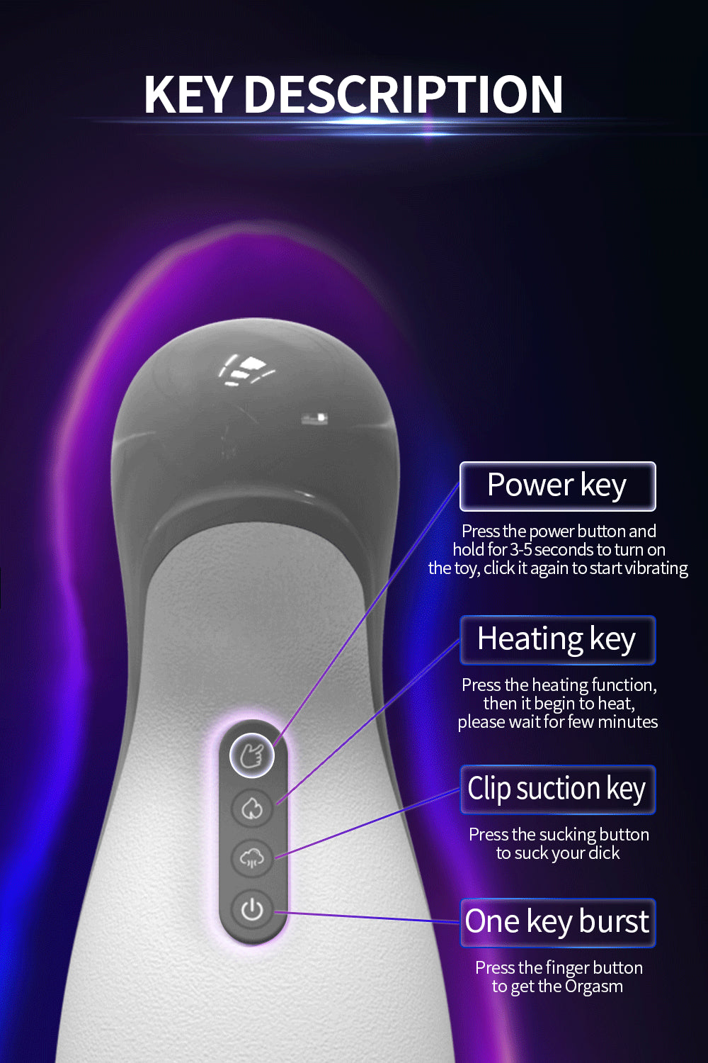 Real Sucking Masturbator Blowjob With Strong Suction Powerful Penis Vibrator For Men Adult Sex Toy Store - SexxToys.Shop