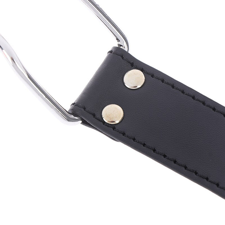 Leather Metal O-Ring Gag Flirting Open Mouth BDSM For Men or Women Adult Sex Toy Store - SexxToys.Shop