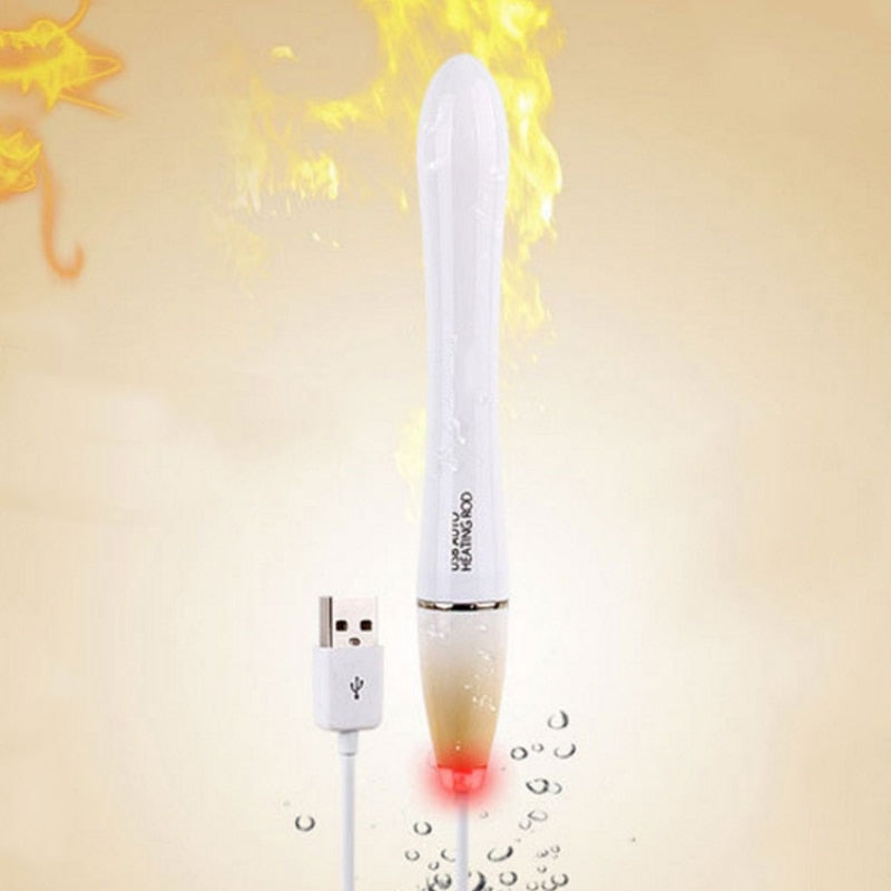 USB Heating Penis Rod For Male Masturbation Warming Sex Toy Vibrator For Men Adult Sex Toy Store - SexxToys.Shop