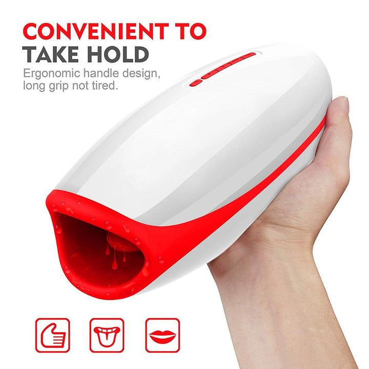 Masturbator Vibrator Silicone Automatic Rotation Heating Sucking Oral Sex Cup Adult Intimate Blowjob Machine For Men Adult Sex Toy Store - SexxToys.Shop