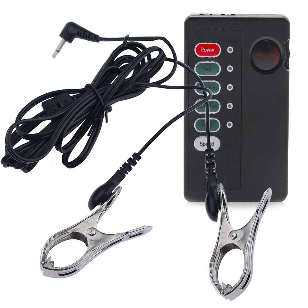 Electro Shock Nipples Clamps Stimulation Chastity | SexxToys.Shop Electro Shock Nipples Clamps Stimulation Chastity | SexxToys.Shop