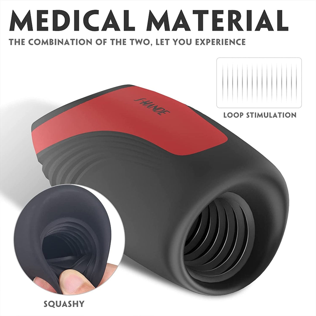 New Model of 9 Mode Vibration+3 Mode Sucking Male Masturbator Cup Oral Blowjob Heating Penis Delay Exercise Sex Machine For Men Adult Sex Toy Store - SexxToys.Shop