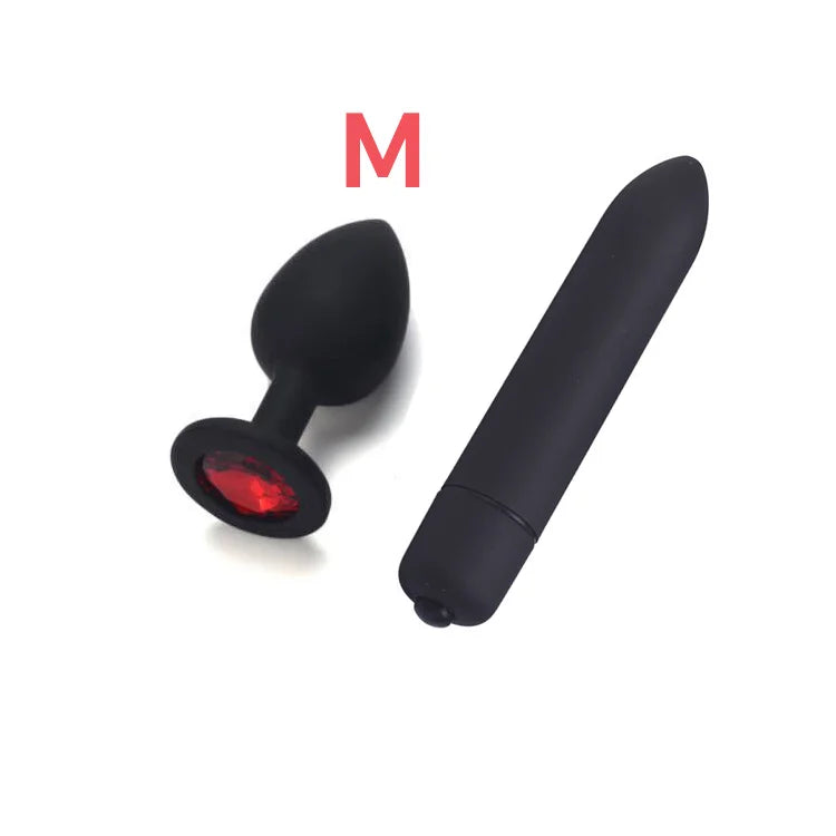 Adult Silicone Anal Plug Dildos Bullet Vibrator Butt Plugs Sex Toys for Women man - fromasia2america.shop