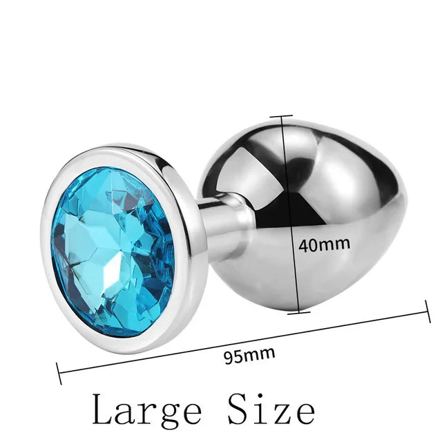 3 Size/set Metal Anal plug butt plug Sex Toys Butt Toys For Women/Men/Couples - fromasia2america.shop