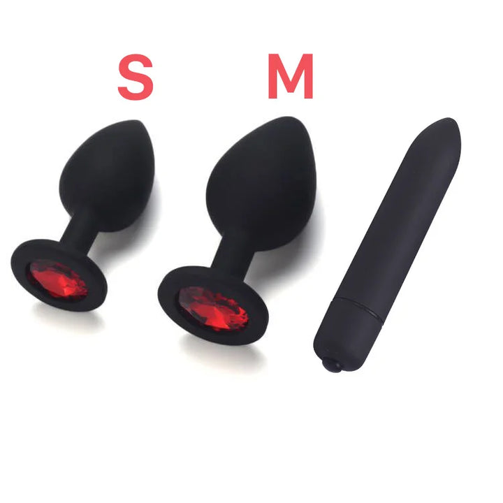 Adult Silicone Anal Plug Dildos Bullet Vibrator Butt Plugs Sex Toys for Women man - fromasia2america.shop