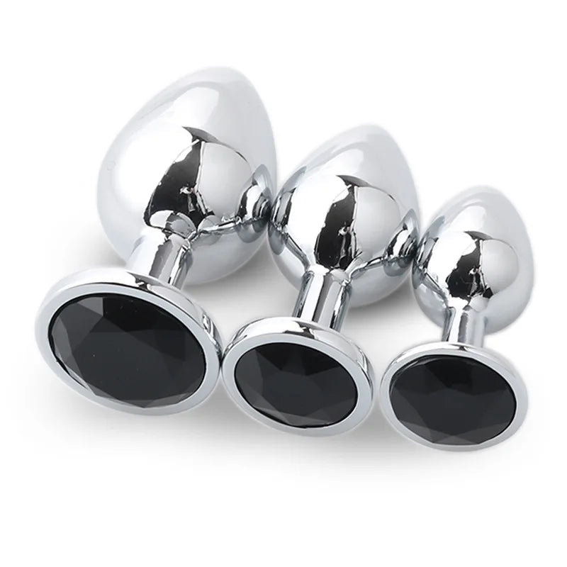 3 Size/set Metal Anal plug butt plug Sex Toys Butt Toys For Women/Men/Couples - fromasia2america.shop