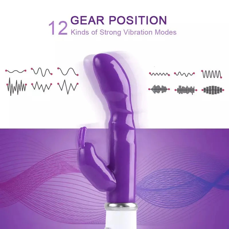 Adult Toys Dildo Vibrator Sex Toy Double Rod Masturbation Rabbit Vibrator for Women - fromasia2america.shop