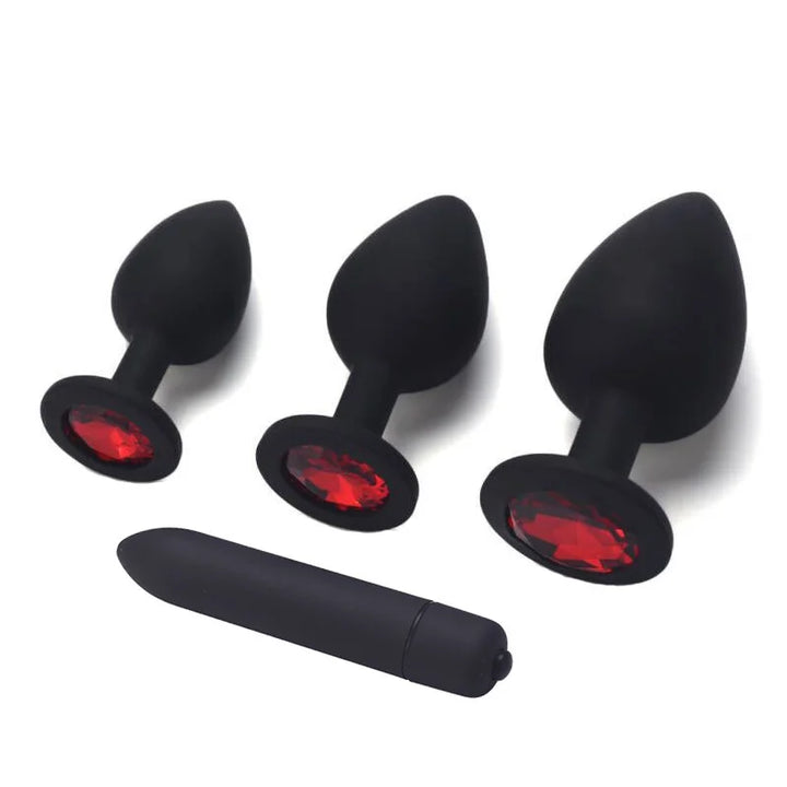 Adult Silicone Anal Plug Dildos Bullet Vibrator Butt Plugs Sex Toys for Women man - fromasia2america.shop