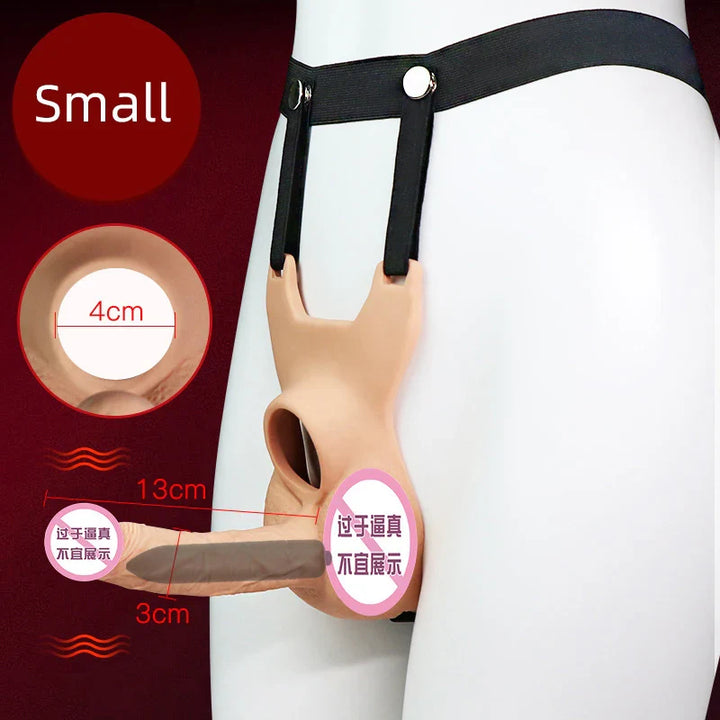 3 Size Wearable Vibrators Dildo for Panties double penetration Penis For Lesbian - fromasia2america.shop