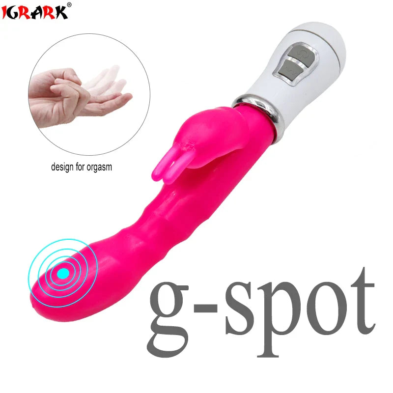 Adult Toys Dildo Vibrator Sex Toy Double Rod Masturbation Rabbit Vibrator for Women - fromasia2america.shop