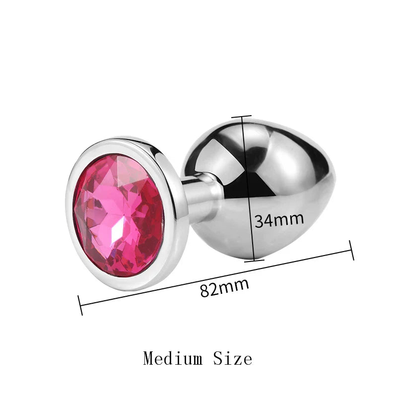 3 Size/set Metal Anal plug butt plug Sex Toys Butt Toys For Women/Men/Couples - fromasia2america.shop