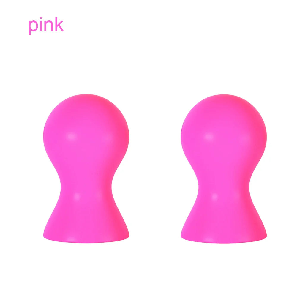 2pcs Breast Nipple Sucker No Vibrator Sexy Nipple Vacuum Pump Suction Cup Adult - fromasia2america.shop