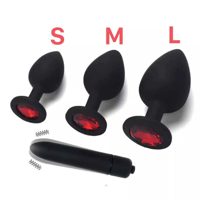 Adult Silicone Anal Plug Dildos Bullet Vibrator Butt Plugs Sex Toys for Women man - fromasia2america.shop