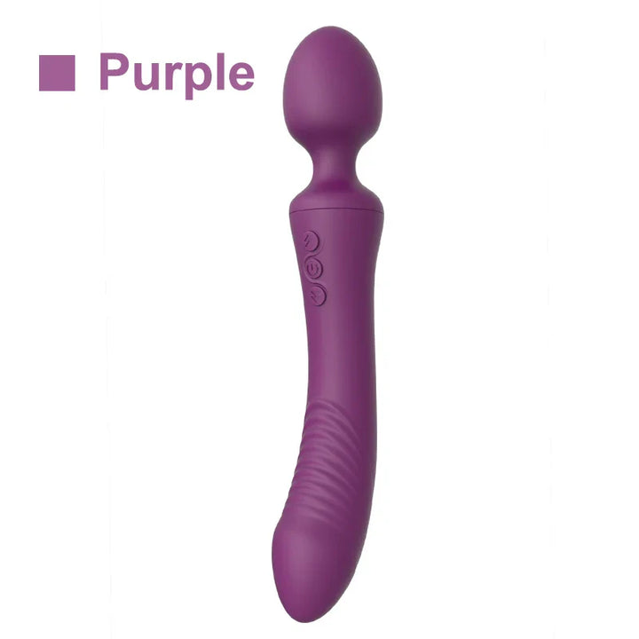 Dual Vibrator Sex Toys for Women Powerful Magic Wand Clitoris Vagina Massage Anal Plug - fromasia2america.shop