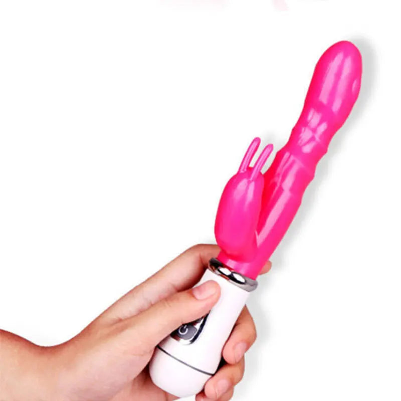 12 Speed Strong Rabbits Vibrator Clitoris Stimulator Double G-spot Massager Sex Toys For Women - fromasia2america.shop