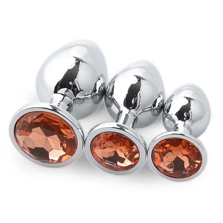 3 Size/set Metal Anal plug butt plug Sex Toys Butt Toys For Women/Men/Couples - fromasia2america.shop