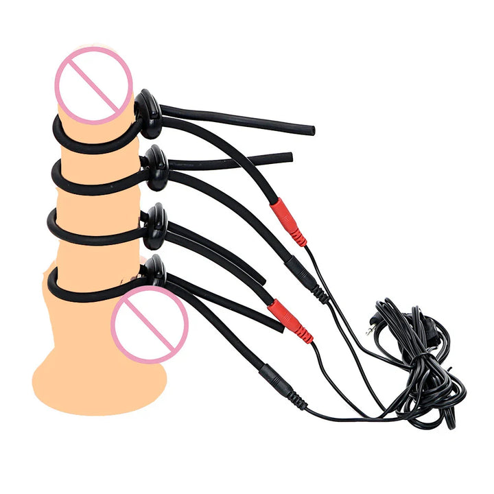 Penis Ring Electro Stimulate Physiotherapy Cock Ring Erection Enhancer Bdsm Male - fromasia2america.shop