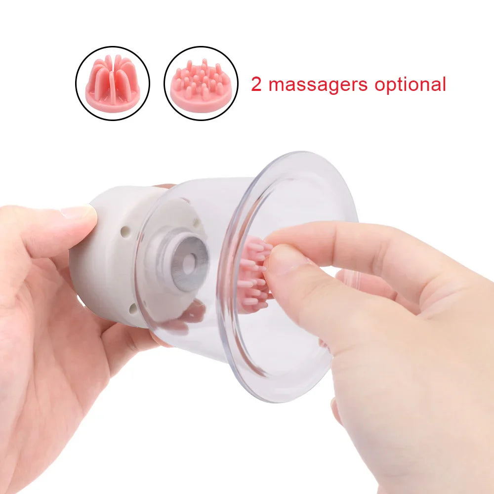 Electric Nipple Sucker Breast Enlargement Pump Women Erotic Toys For Sex Shop - fromasia2america.shop