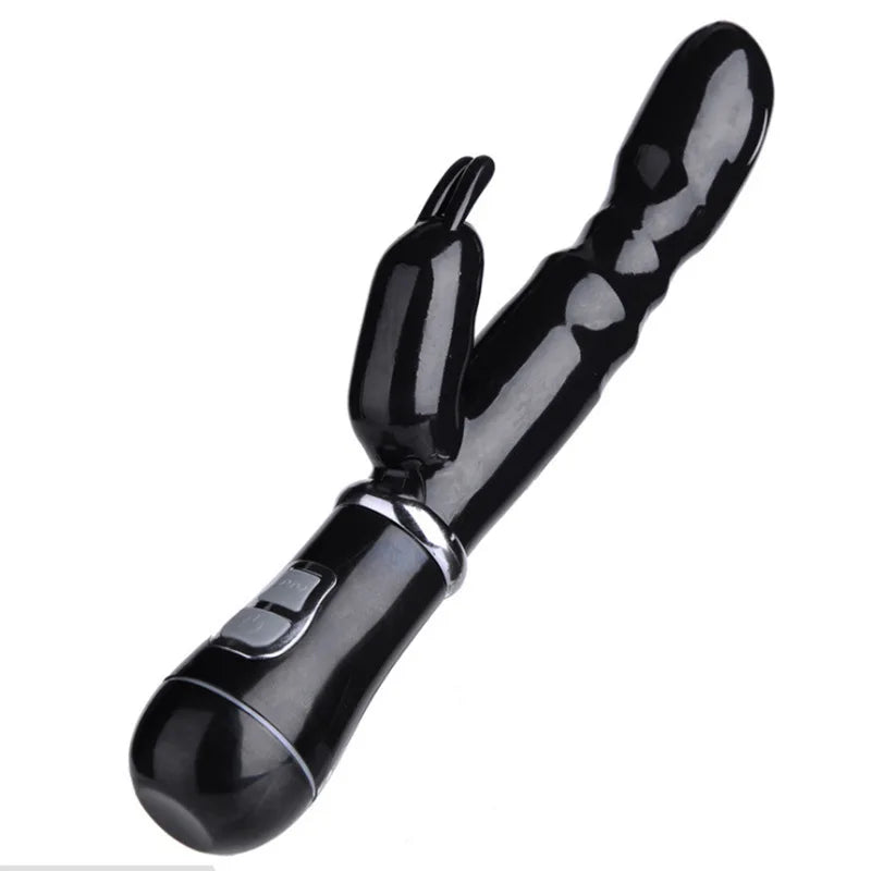 12 Speed Strong Rabbits Vibrator Clitoris Stimulator Double G-spot Massager Sex Toys For Women - fromasia2america.shop