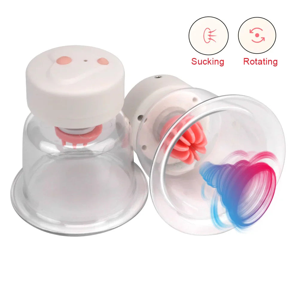 Electric Nipple Sucker Breast Enlargement Pump Women Erotic Toys For Sex Shop - fromasia2america.shop