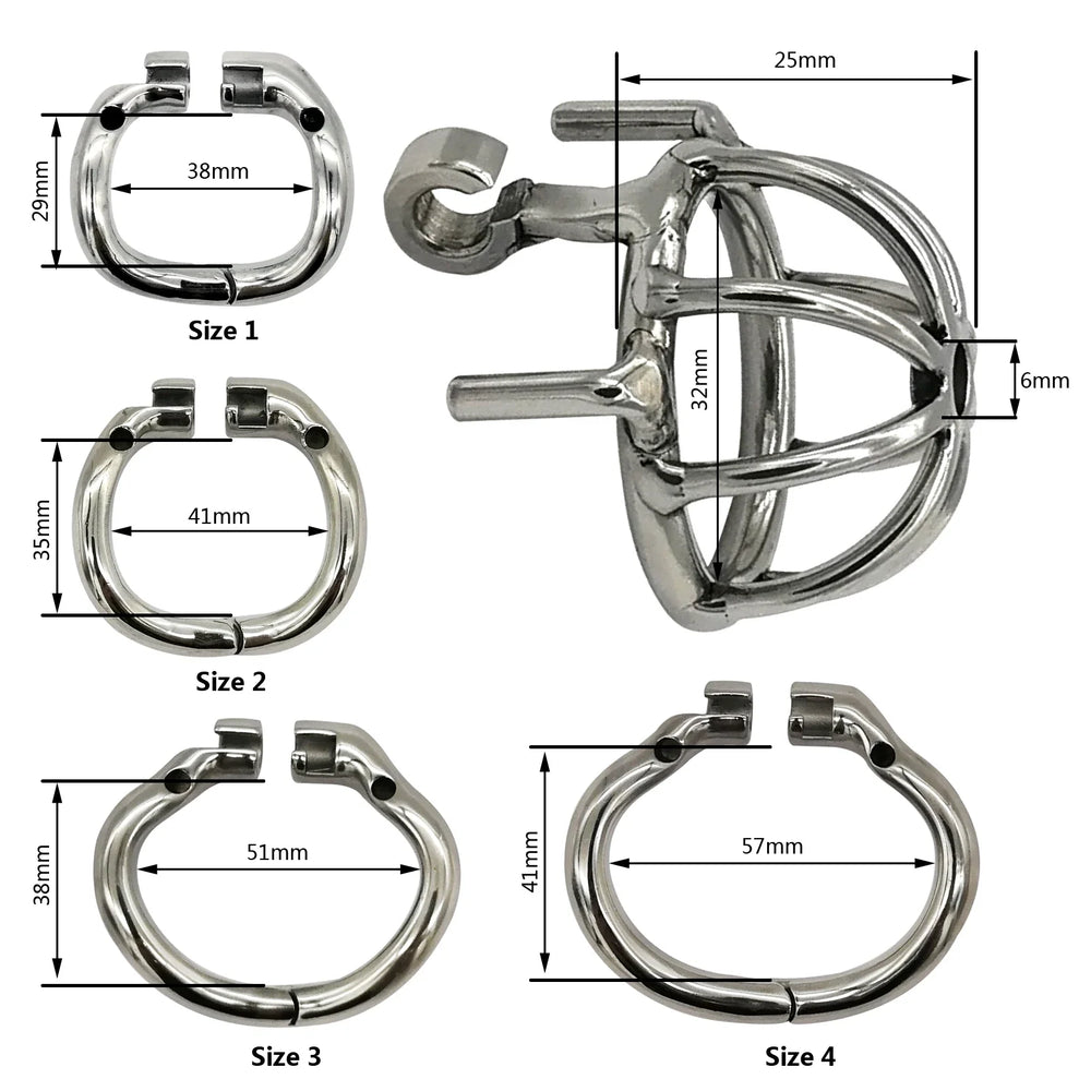 Chastity Device with Urethral Catheter and Anti-Shedding Ring,Cock Cage,Penis Ring - fromasia2america.shop