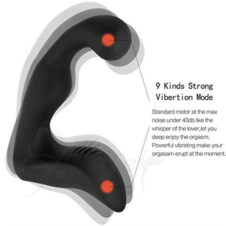 Silicone Vibrator Prostate Massager Anus Stimulator Anal Butt Plug