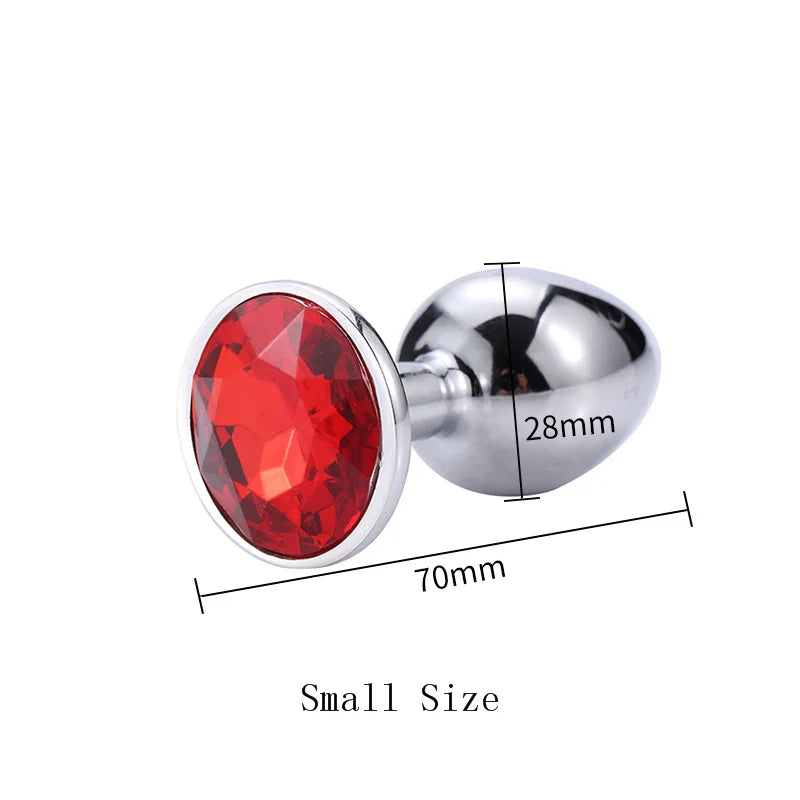 3 Size/set Metal Anal plug butt plug Sex Toys Butt Toys For Women/Men/Couples - fromasia2america.shop