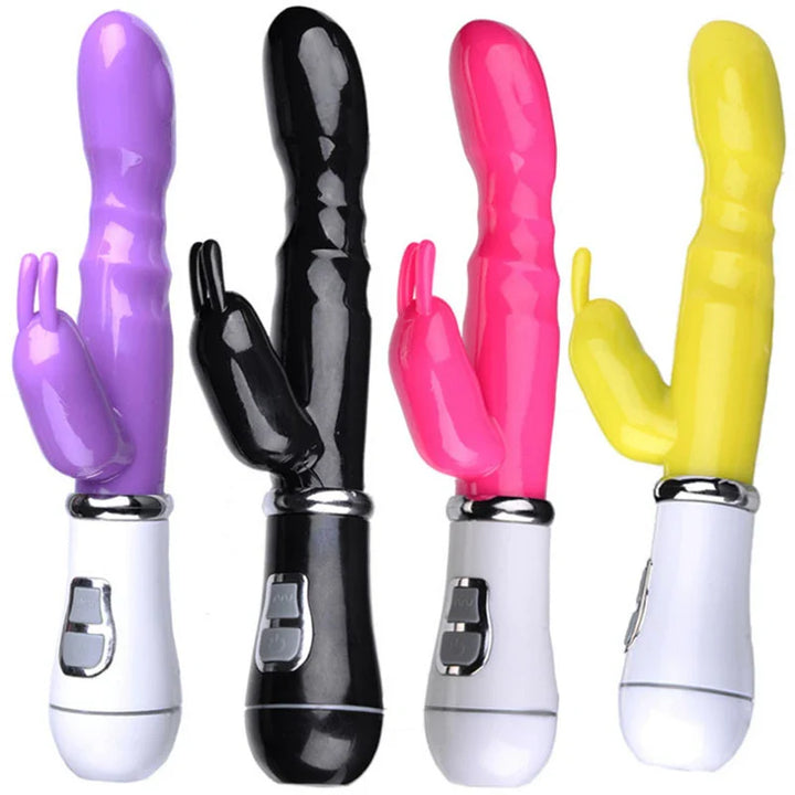 12 Speed Strong Rabbits Vibrator Clitoris Stimulator Double G-spot Massager Sex Toys For Women - fromasia2america.shop