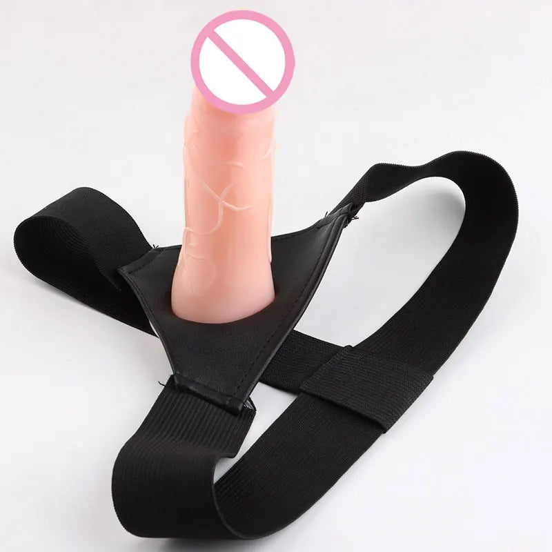 Hollow Strap On Dildo Realistic Strap On Harness Suction Cup Anal Dildo Penis - fromasia2america.shop