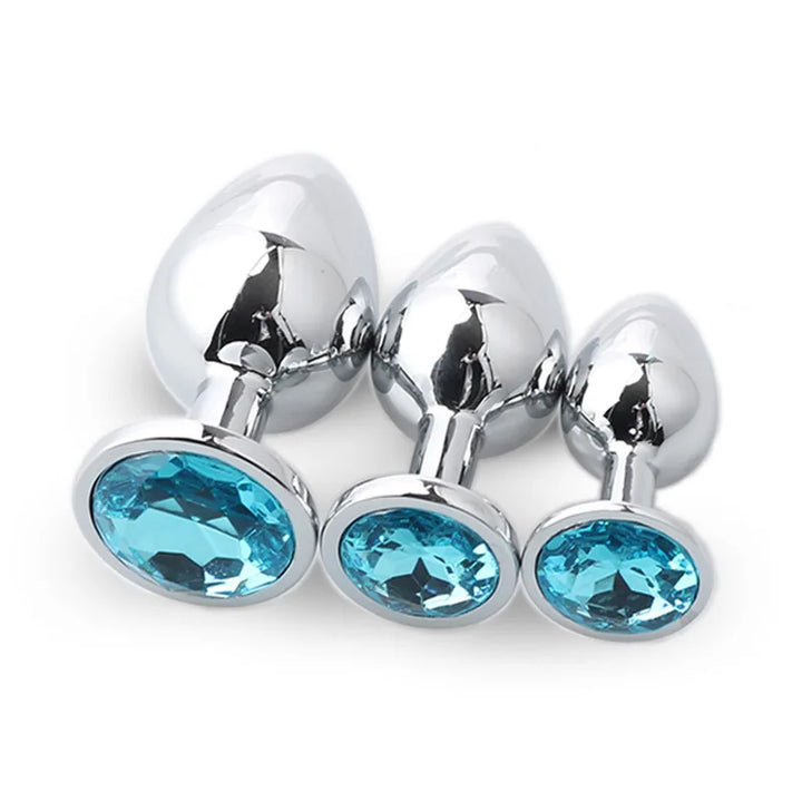 3 Size/set Metal Anal plug butt plug Sex Toys Butt Toys For Women/Men/Couples - fromasia2america.shop