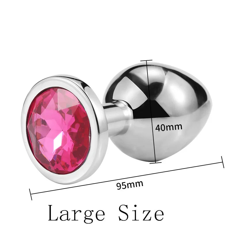 3 Size/set Metal Anal plug butt plug Sex Toys Butt Toys For Women/Men/Couples - fromasia2america.shop