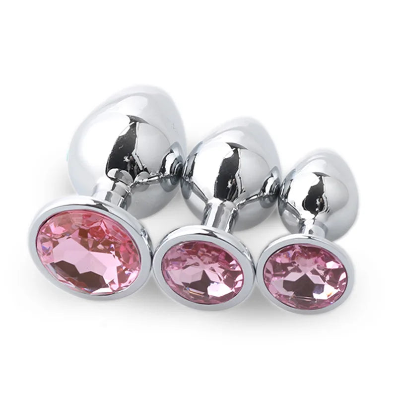 3 Size/set Metal Anal plug butt plug Sex Toys Butt Toys For Women/Men/Couples - fromasia2america.shop