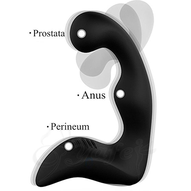 Silicone Vibrator Prostate Massager Anus Stimulator Anal Butt Plug