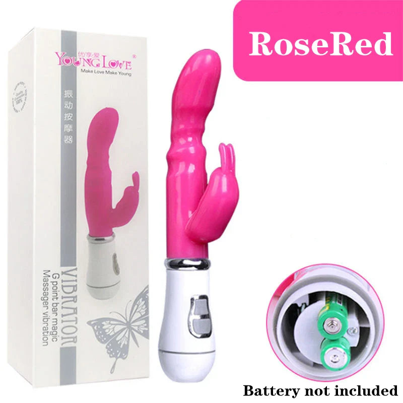 12 Speed Strong Rabbits Vibrator Clitoris Stimulator Double G-spot Massager Sex Toys For Women - fromasia2america.shop