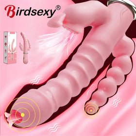 3 In 1 Dildo Rabbit Vibrator Anal Clit Vibrator Sex Toys for Women - fromasia2america.shop