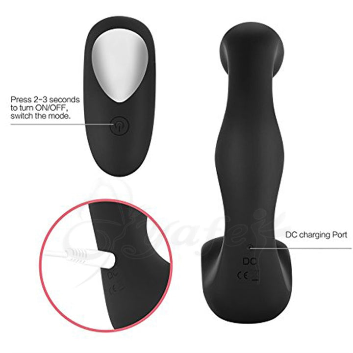 Silicone Vibrator Prostate Massager Anus Stimulator Anal Butt Plug