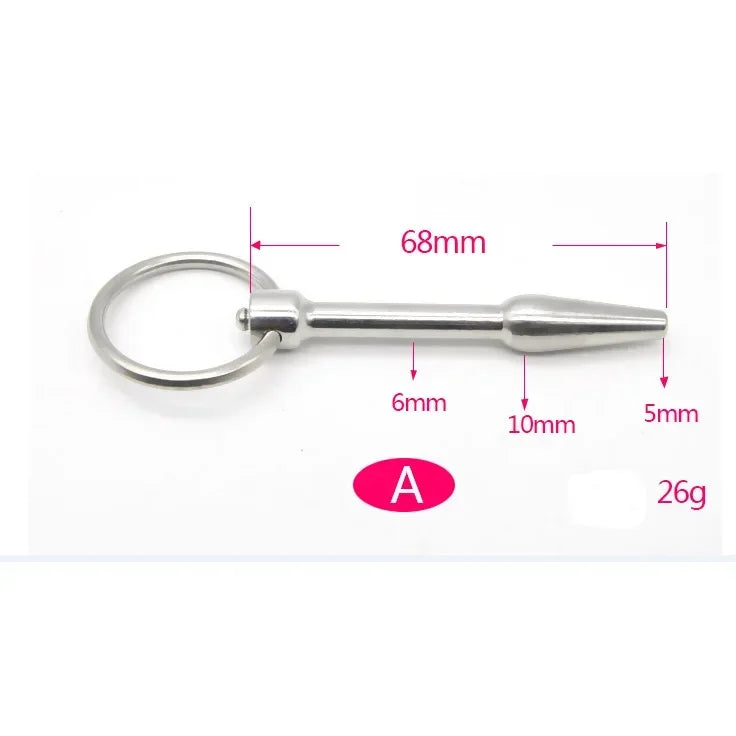 Male Uretha Dilator Plug Sounds Penis Beads Plug Threaded  for Men Gay - fromasia2america.shop