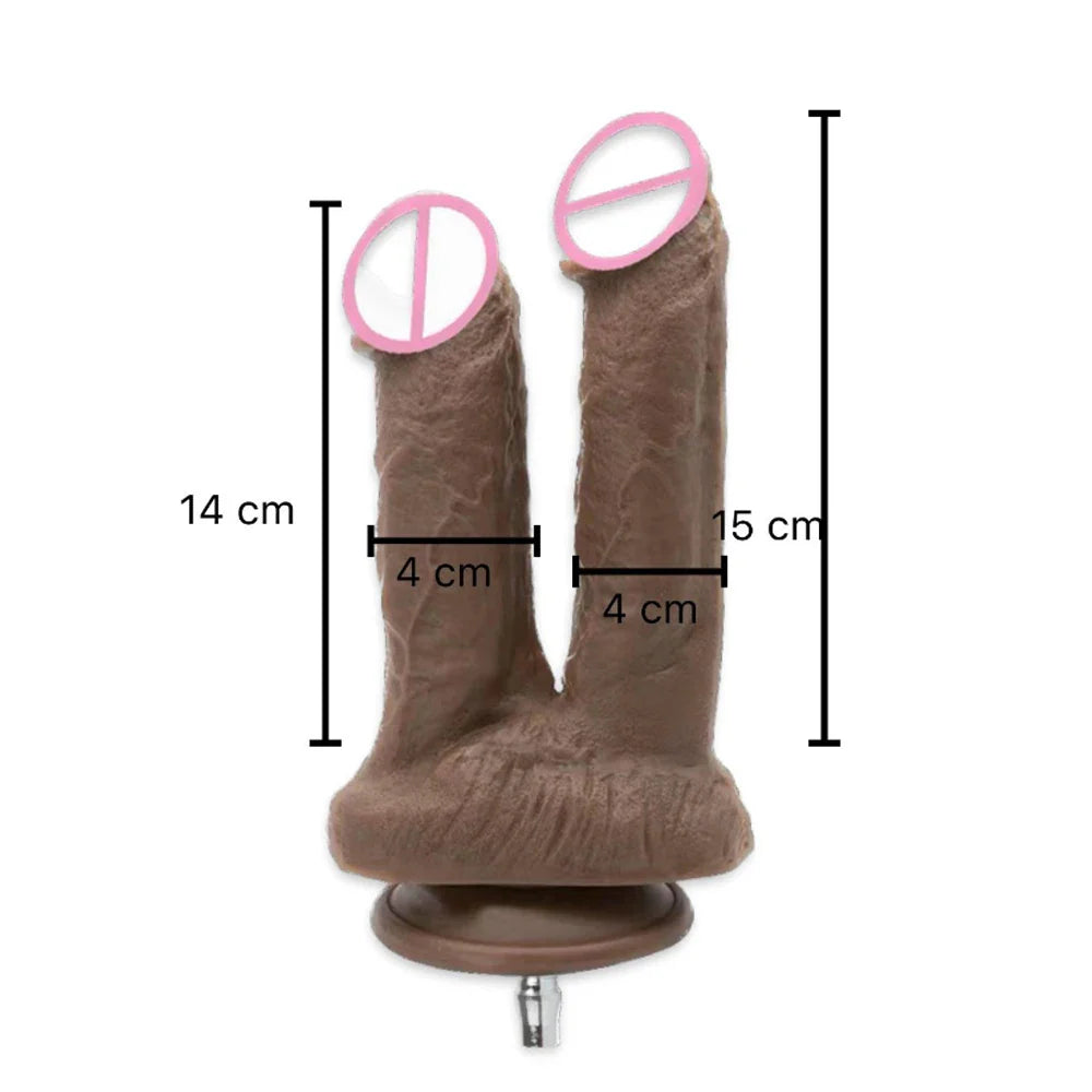 Vac-u-lock Plug Double Dildos for Attachment for Women Sex Toy Strap on Two Dildo - fromasia2america.shop